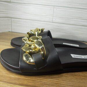 Steve Madden Zoray Chunky Chain Slides Woman’s 7.5